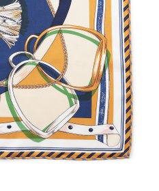 23区 manipuri ピルエットモチーフ シルク スカーフ