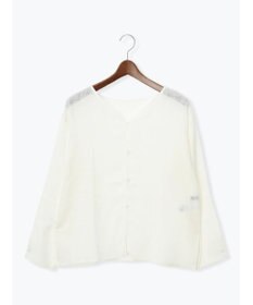 Te chichi レーヨンリネンメッシュシャツ