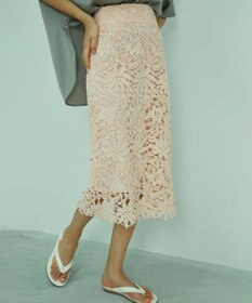 BEIGE， NARCISSUS / レーススカート
