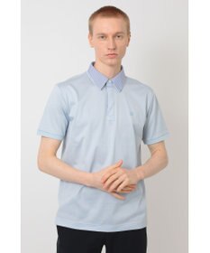 DAKS GIZAコットン THOMAS MASONチェック シャツカラーポロ