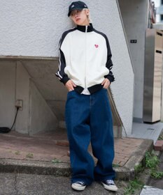 WEGO 【ユニセックスITEM/MLサイズ展開】ラグランライントラックジャケット