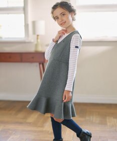 組曲 KIDS 【110-140㎝】ダンボールニット ジャンスカ