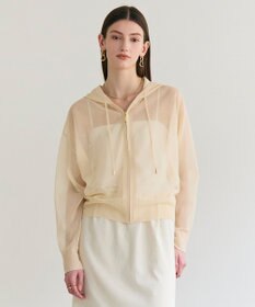 BEIGE， SIDERITE / シアージップフーディーニット