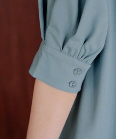 Tiaclasse 【小倉優子さん着用】【洗える】 パフスリーブチュニックブラウス