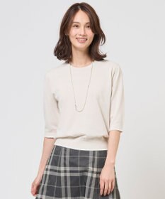 J.PRESS LADIES BASIC HT COTTON クルーネック ニット
