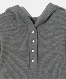 GRACE CONTINENTAL メリノウールリブフーディー