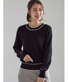 Te chichi 前後2WAYボウタイニットプルオーバー