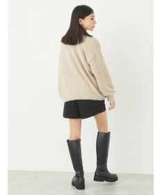 earth music&ecology ミニシャギーＶネックカーディガン