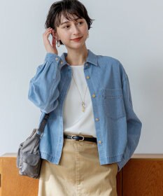 23区 【先行予約】ライトダンガリー デニムショートシャツ