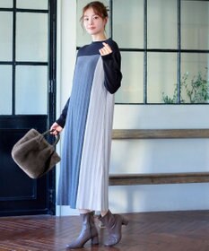 Tiaclasse 三つ編みハンドルファーバッグ