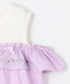 組曲 KIDS  【150-160㎝】 クロスステッチオフショルトップス