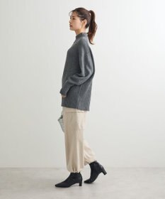 Green Parks 洗えるモックネックニットプルオーバー