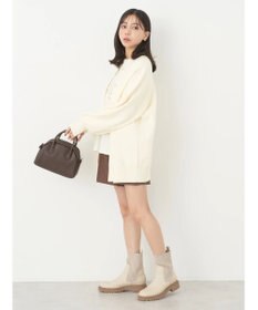 earth music&ecology やわらかタッチミドル丈カーディガン