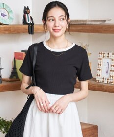 WEGO 【洗える/SML】コンパクトリブT