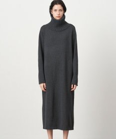 ATON WOOL MOULINE | タートルネックドレス