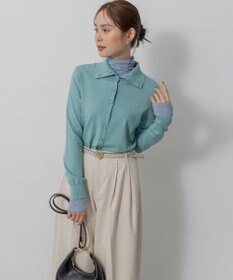 組曲 【前後着用可 / 加藤ローサさん着用】スムースストレッチタートル ニット