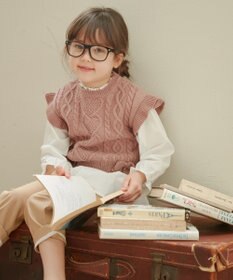 ANY KIDS ニットベストレイヤードチュニック