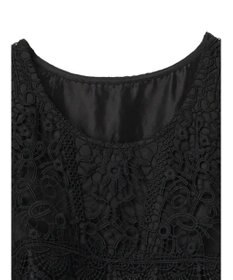 earth music&ecology レースチュールプリーツワンピース