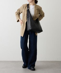 russet レザーホーボーバッグ L(CE-1654)