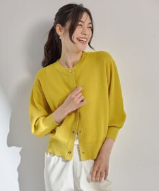 ANY シアーニットショートカーディガン