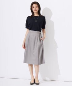 J.PRESS LADIES L 【洗える】レーヨンエリートストレッチ ドルマン ニット