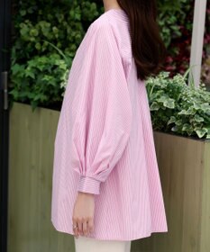 Tiaclasse 【洗える】パフスリーブチュニックブラウス