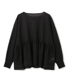 UNFILO シアー ペプラムニット