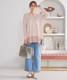 Tiaclasse 三つ編みハンドルファーバッグ