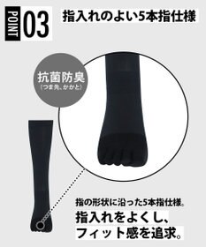 CW-X 【UNISEX】 CW-X  5本指ソックス 足首・アーチ(縦＋横)サポート 運動時の足の疲労を軽減 段階着圧設計 ロング ユニセックス BCR640 /ワコール