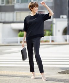 ICB L 【新色追加・洗える】 FluidBackSatin ドロストパンツ