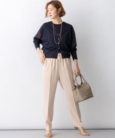 23区 L 【先行予約/WEB&一部店舗限定カラーあり】シャイニーシアー ドルマンスリーブ カーディガン