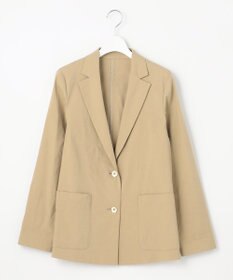 自由区 【洗える】テンセルリネンストレッチ テーラードジャケット