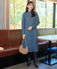 Tiaclasse 【安めぐみさん着用・新色追加】リブ切替ニットワンピース