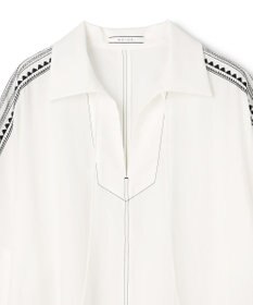 BEIGE， AXI / 刺繍ステッチ ドルマンロングドレス