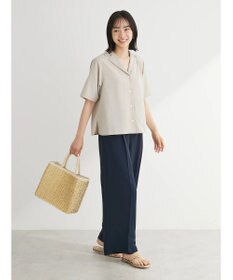 Green Parks きれいシルエットパンツ（ベルト付きとろみワイド）