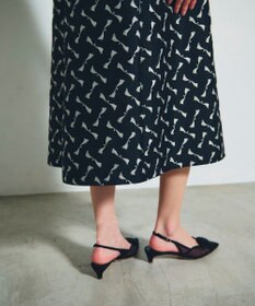 GRACE CONTINENTAL リボンジャガードワンピース