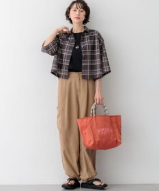 23区 【先行予約】ハイツイストシアーチェック クロップド シャツ