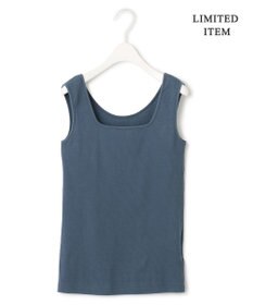 ICB L 【WEB限定・洗える】 ブロードステッチリブ タンクトップ