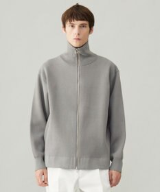 UNFILO MENS 【男女兼用/新色追加】スウェットライク ジップ タートルネックニット [24年秋冬商品]