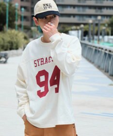 WEGO 【ユニセックス着用ITEM】ナンバリングフットボールBIG　T（LS）