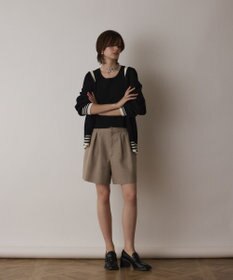 GRACE CONTINENTAL メッシュラインニットカーディガン