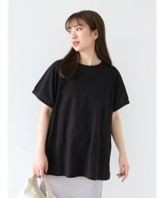 Green Parks インド綿 フレンチスリーブ前後差カットプルオーバー