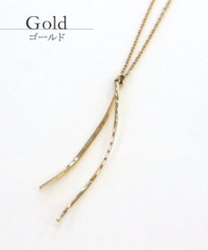 Tiaclasse 【日本製】大人上品なフラットカーブバーネックレス