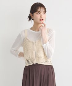 earth music&ecology フリンジニットビスチェ