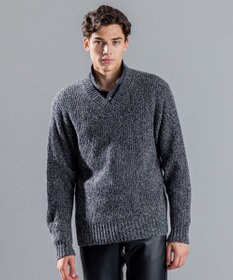 JOSEPH HOMME エクストラファインブークレ　Vネックニット