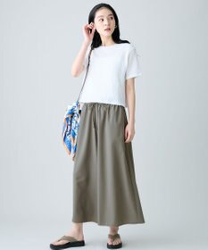 ANY レースショート丈Tシャツ