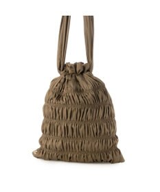 UNBILLION カシュカシュ cachecache / サテンギャザー巾着トートバッグ