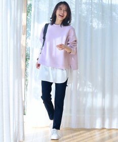 ANY 【洗濯機可】ライトウェイトクルーネックプルオーバー