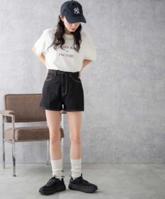 WEGO 台形デニムショートパンツ