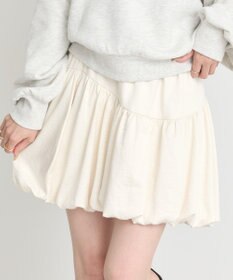 earth music&ecology ラウンド切り替えバルーンミニスカート